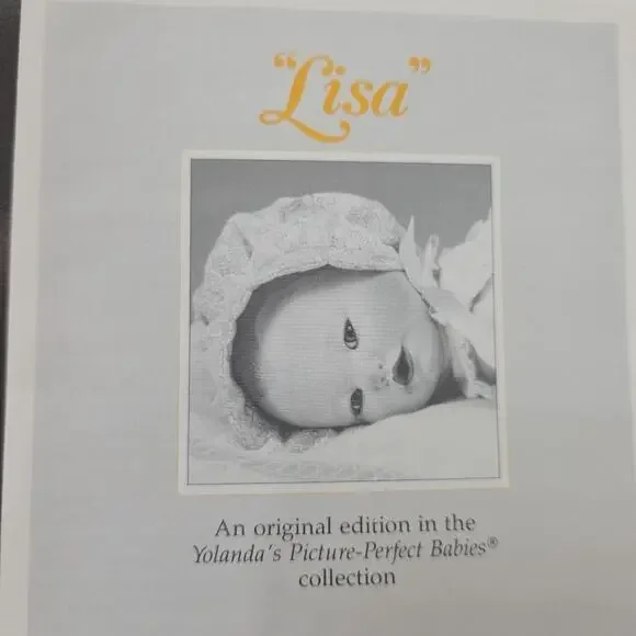 Lisa Sleepy Porcelain Baby Doll Ashton Drake Picture Perfect Babies COA BOX Mint - Picture 7 of 8